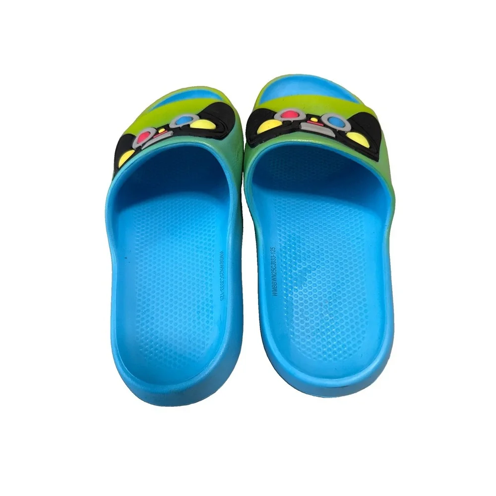 Wonder Nation Youth Sz 4-6Slide Beach Sandals Slides Video Game Controller Shoes